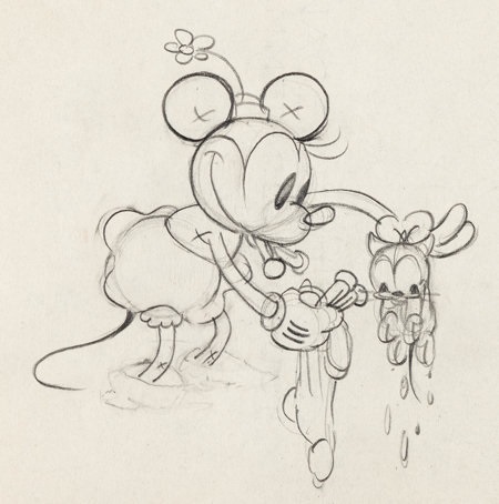 450x454 Mickeys Pal Pluto Minnie Mouse Animation Drawing Walt Disney, 1933