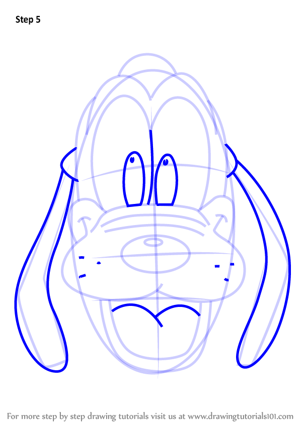 602x848 Learn How To Draw Pluto Face From Mickey Mouse Clubhouse (Mickey