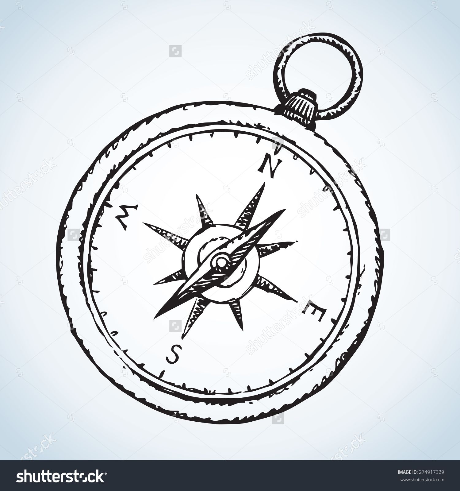 1500x1600 Stock Vector Vintage Romantic Naval Grunge Pocket Compass