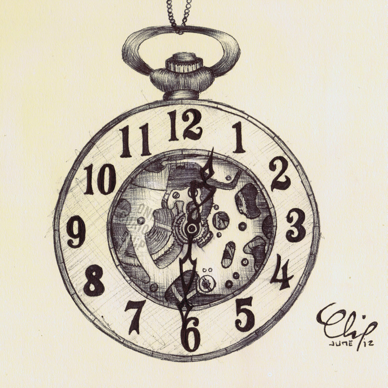 776x776 Ballpoint Pen, Half Hunter Pocket Watch Ii Byecuriouschip