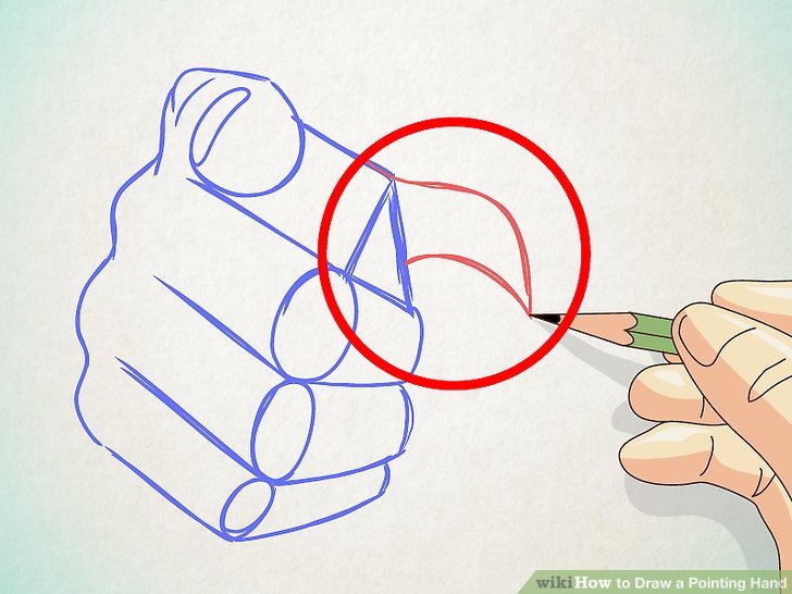 728x546 How To Draw A Pointing Hand 14 Steps (With Pictures)