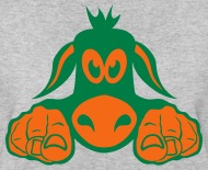 190x155 Donkey Shows Finger Pointing Drawing T Shirt Spreadshirt