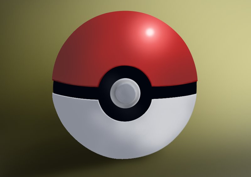 800x566 Learn How To Draw Pokeball From Pokemon (Pokemon) Step By Step