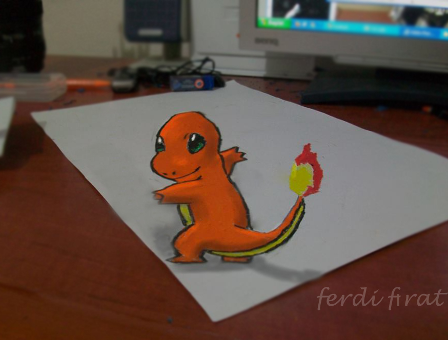 874x665 3d Drawing Art