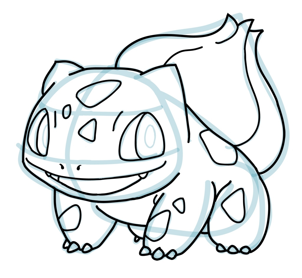 1024x941 How To Draw Pokemon Characters How To Draw Bulbasaur Pokemon How