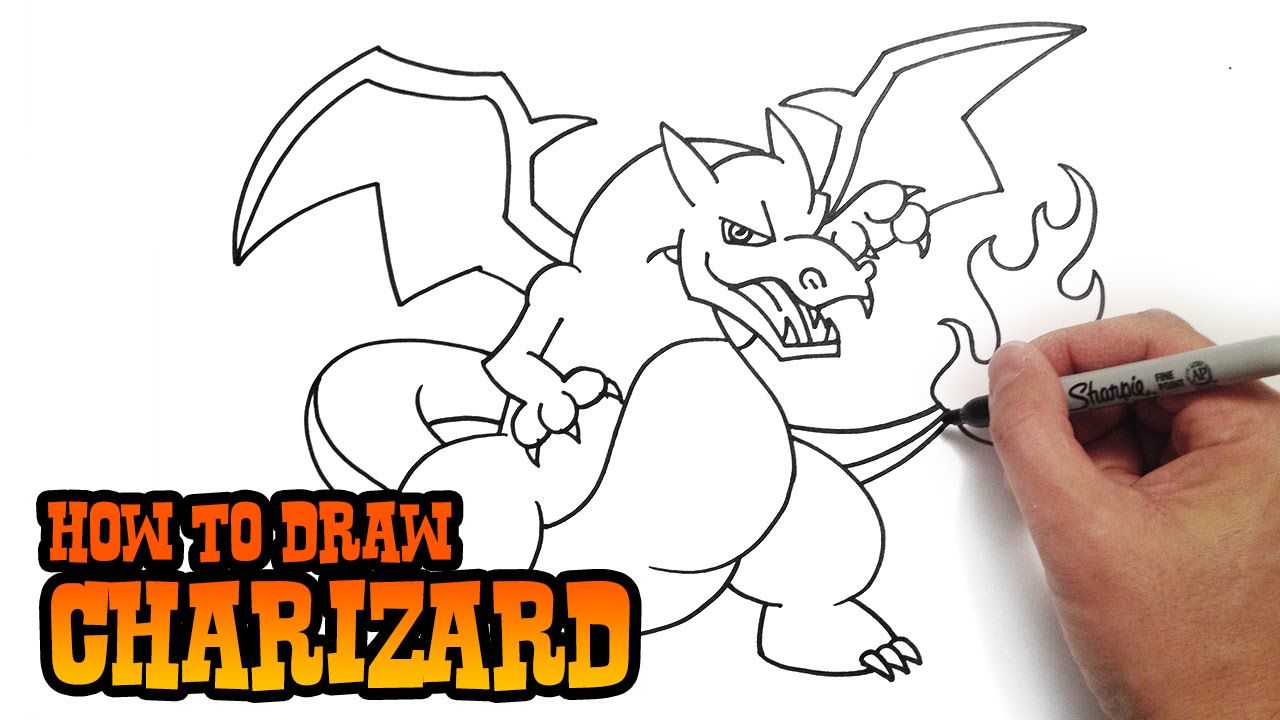 Pokemon Charizard Drawing at GetDrawings | Free download