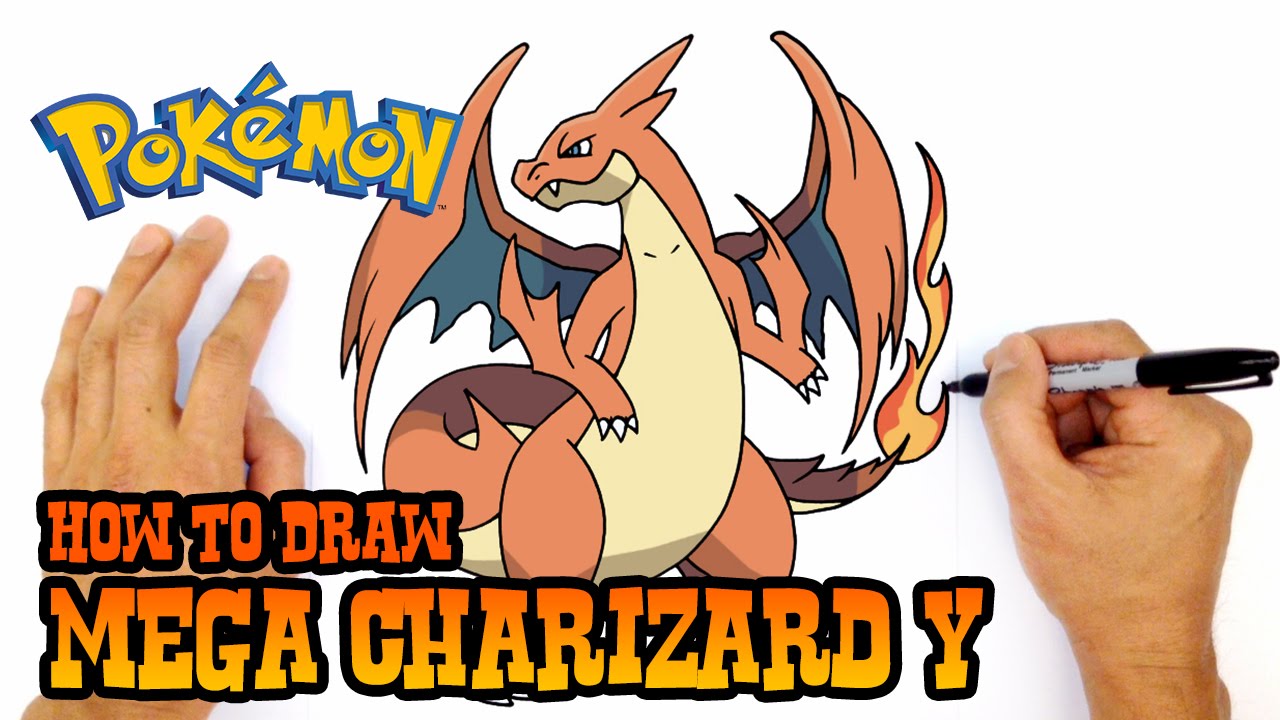 1280x720 How To Draw Mega Charizard Y Pokemon