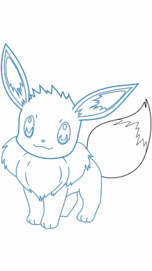215x382 How To Draw Pokemon Eevee, Anime, Easy Step By Step Drawing Tutorial