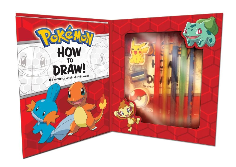 1000x709 Pokemon How To Draw Kit Starting With All Stars