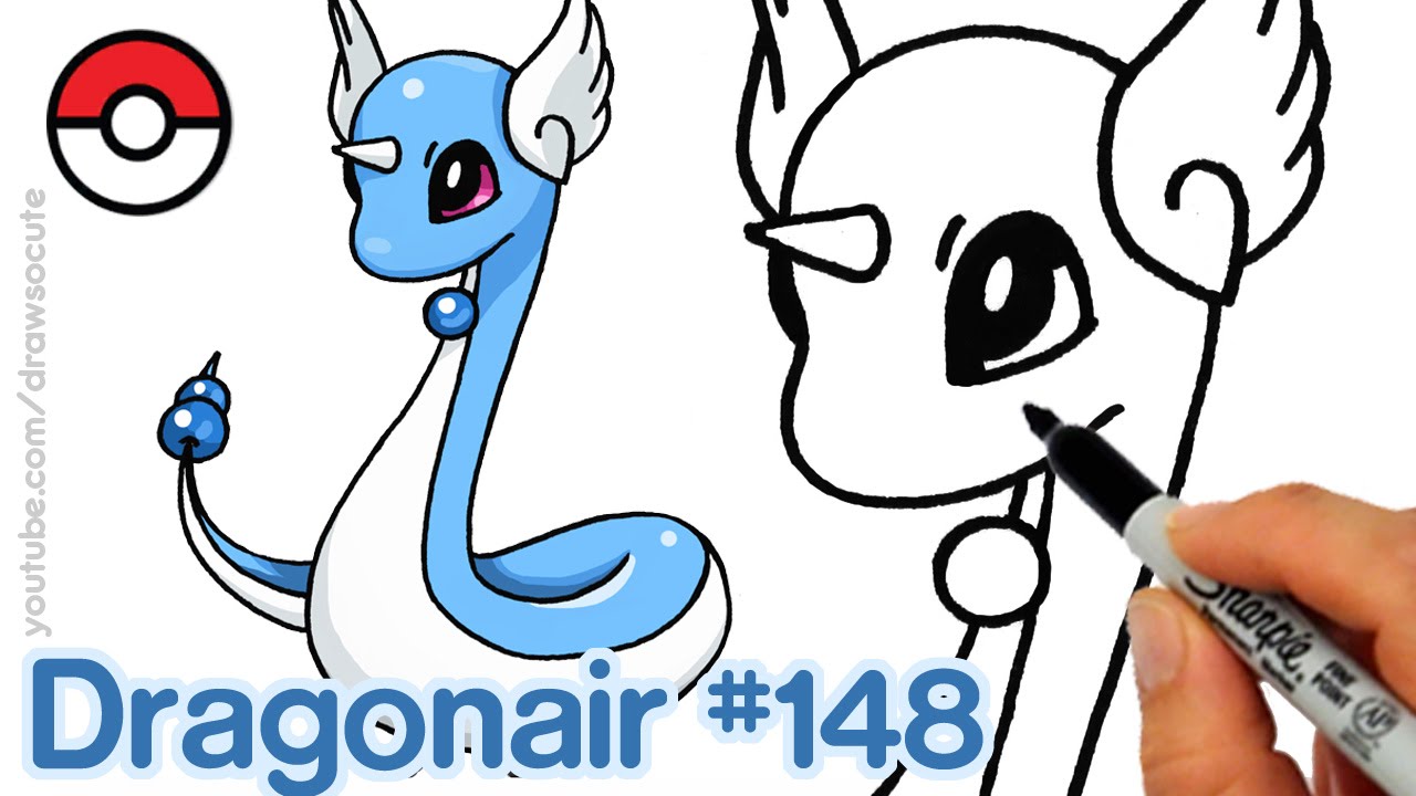 1280x720 How To Draw Pokemon Dragonair Step By Step Easy And Cute