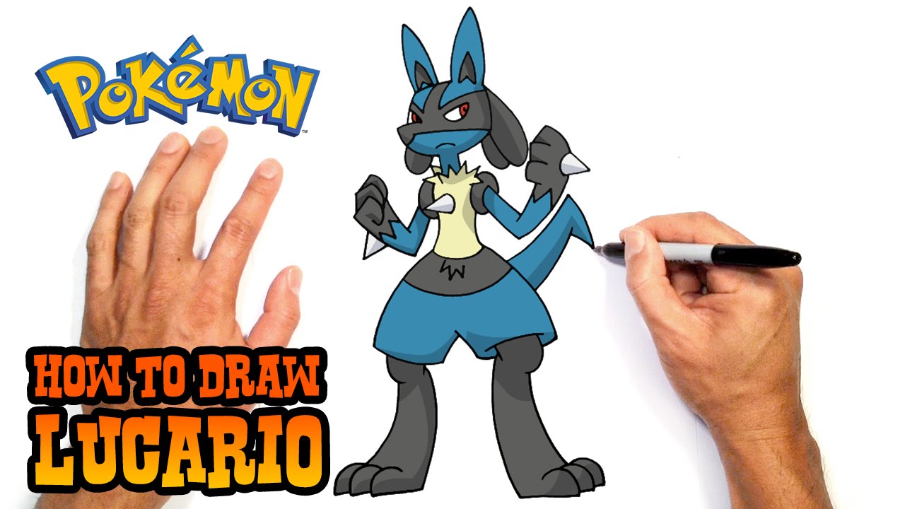 1280x720 How To Draw Lucario Pokemon