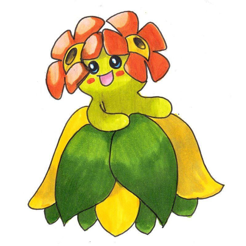 800x800 Pencil Sketch Of Bellossom Pokemon