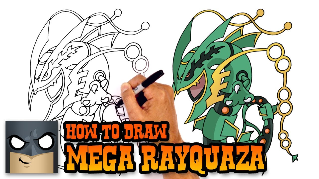 1280x720 How To Draw Mega Rayquaza Pokemon