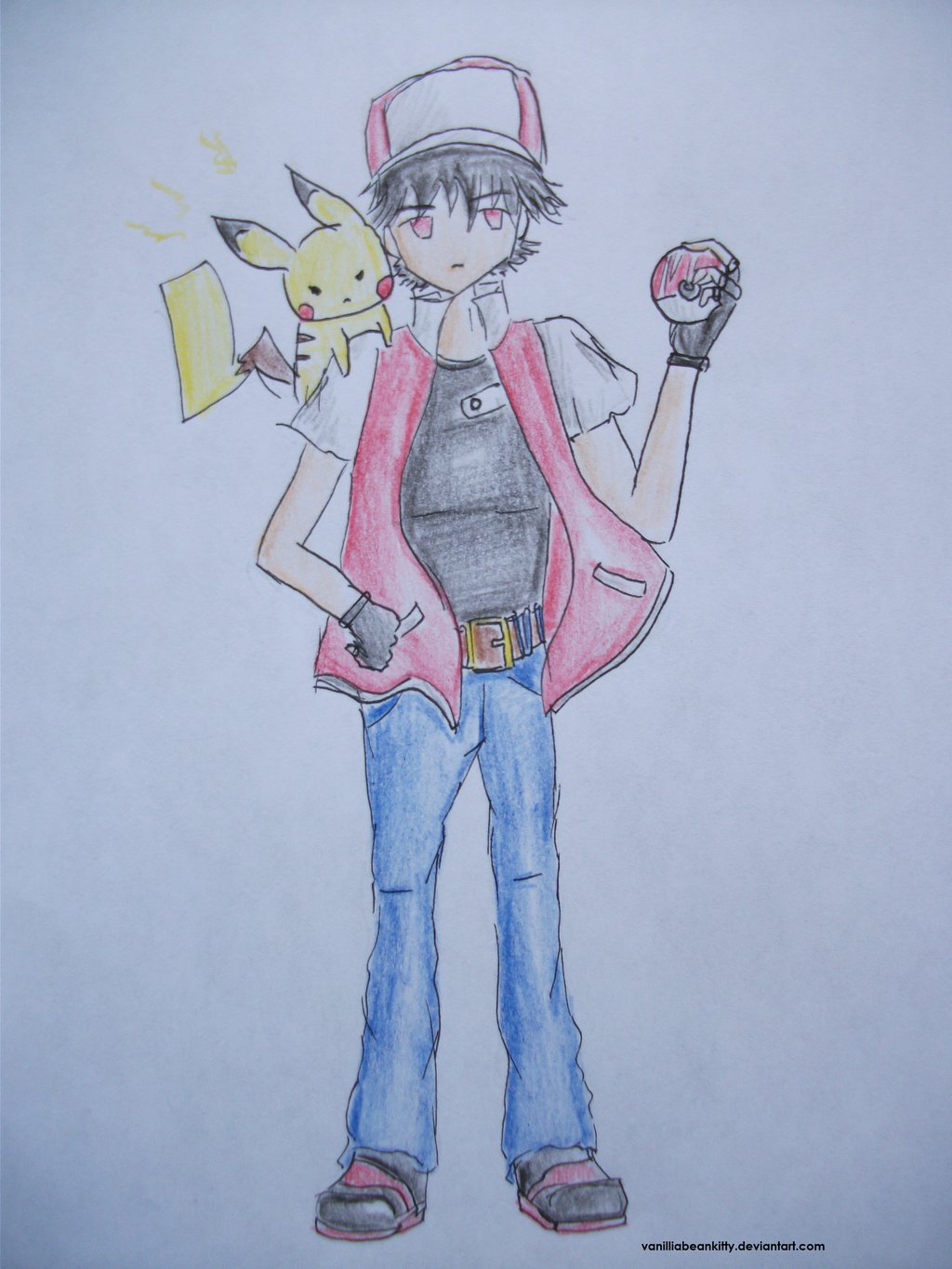 1024x1365 Pokemon Trainer Red (Attempt