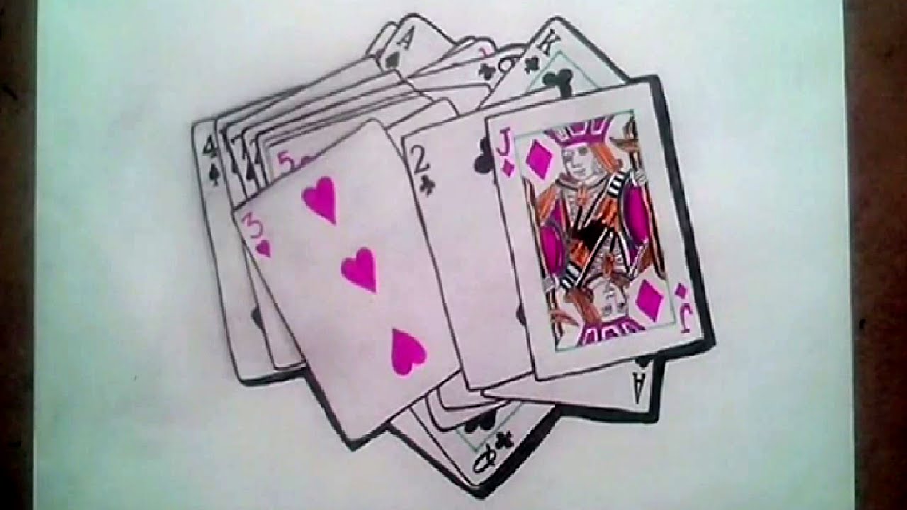1280x720 3d Playing Card Poker How To Draw