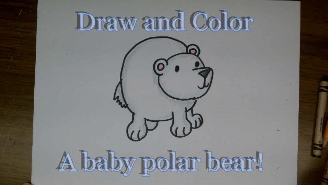 1280x720 How To Draw A Cute Cartoon Baby Polar Bear