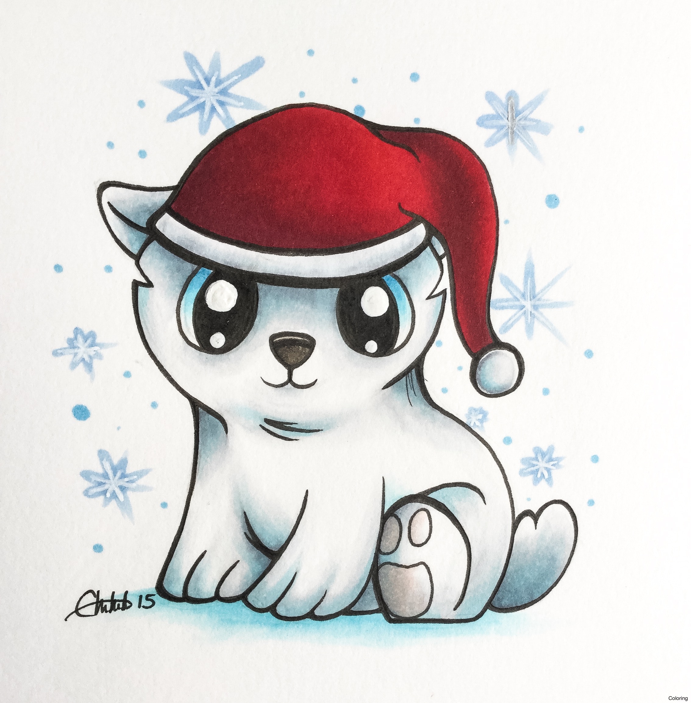 2267x2307 Frozen How To Draw A Cute Polar Bear Coloring It Was Requested