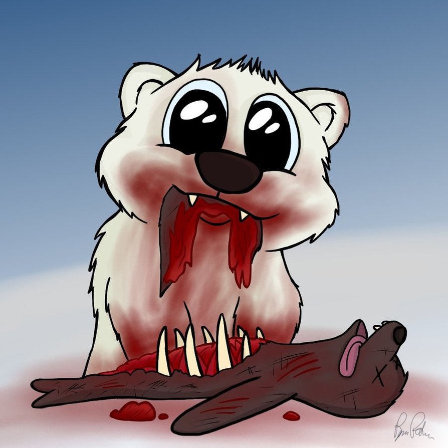 894x894 Cute Killer Polar Bear By Petirep