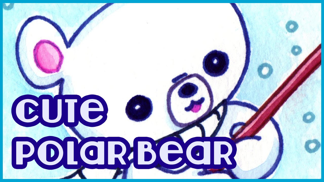 1280x720 Cute Polar Bear Drawing How To Draw A Cute Polar Bear