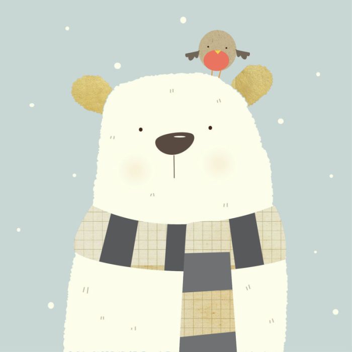 700x700 Christmas Polar Bear Drawings