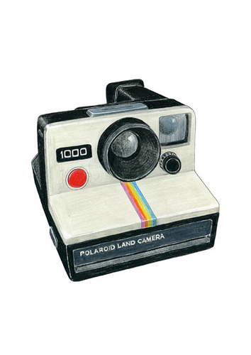 354x500 Polaroid Camera Drawing Polaroid, Cameras And Illustrations