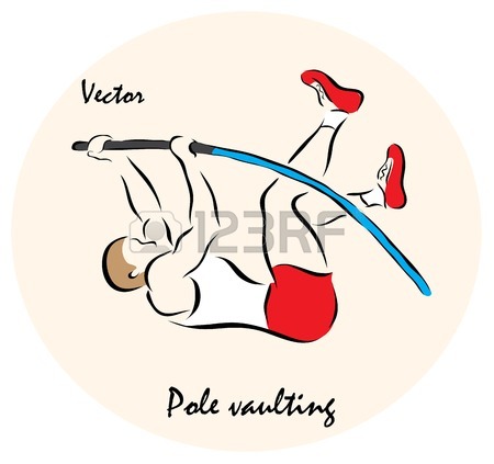 450x423 467 Pole Vault Stock Illustrations, Cliparts And Royalty Free Pole