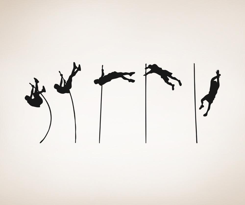 1000x836 Vinyl Wall Decal Sticker Pole Vault Landing