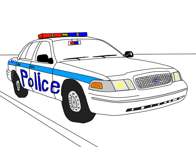Police Car Drawing at GetDrawings | Free download