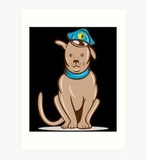 210x230 Police Dog Drawing Art Prints Redbubble