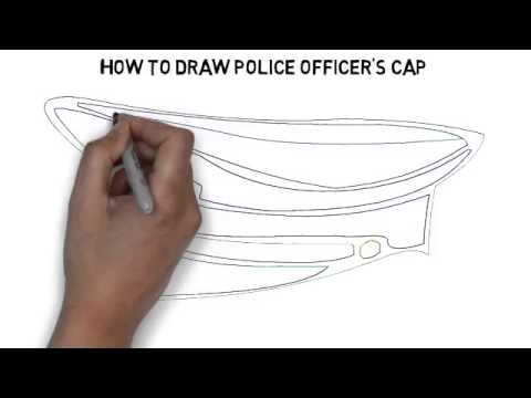 480x360 How To Draw Police Officer's Cap