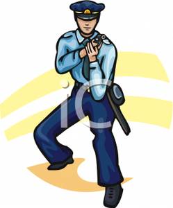 249x300 Policeman Drawing His Pistol
