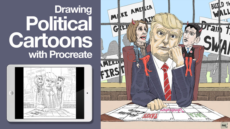 800x450 Drawing Political Cartoons Using Procreate Start To Finish