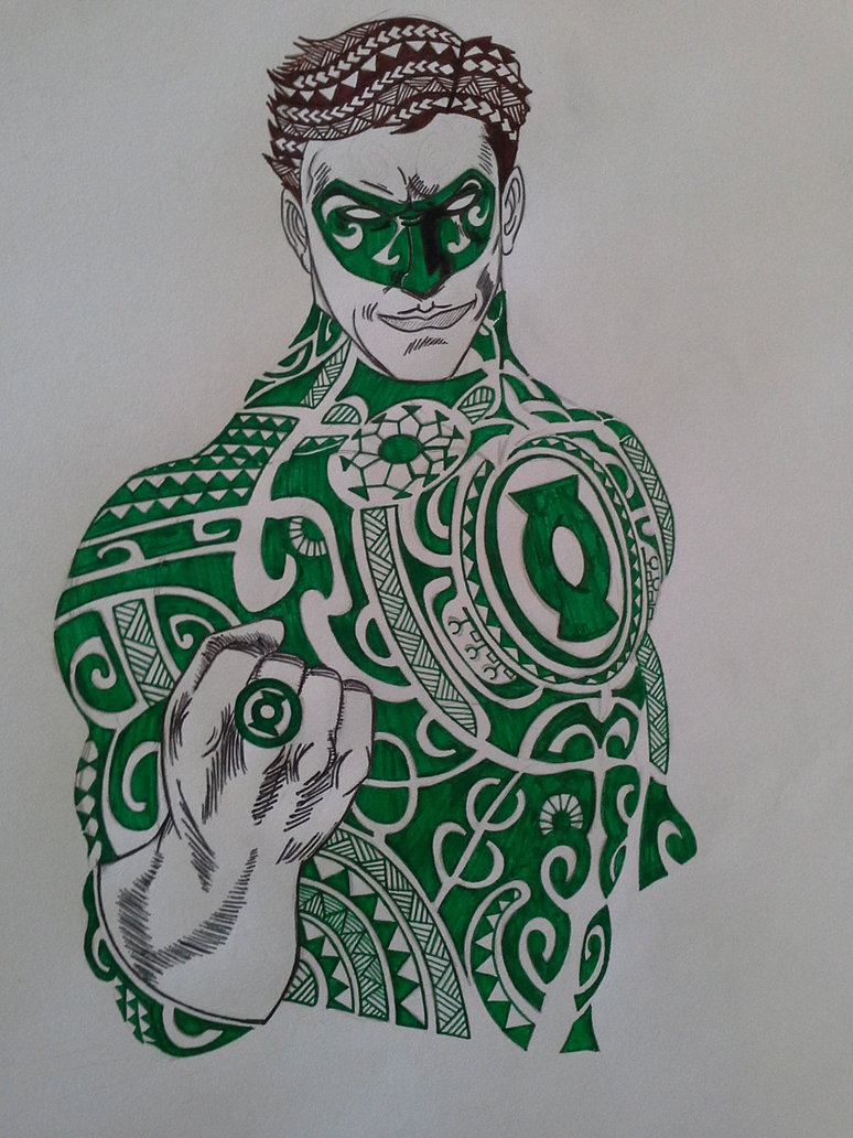 774x1032 Green Lantern Polynesian Style By Anatar97133