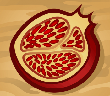 350x306 How To Draw How To Draw A Pomegranate
