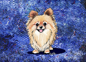 300x218 Pomeranian Drawings Fine Art America