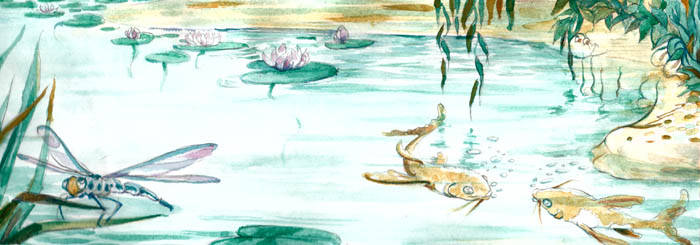 700x245 Drawing The Line Lily Pond Drawings 2 Shangri La