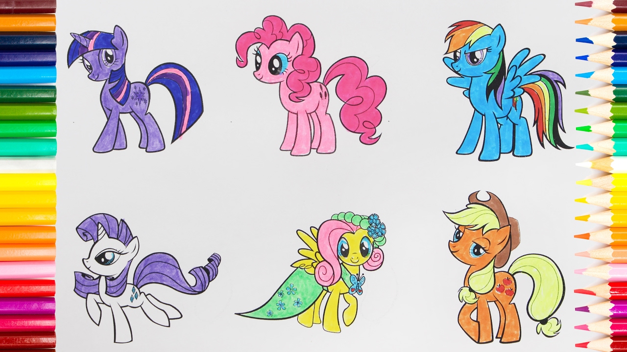 1280x720 My Little Pony Drawing For Kids. How To Paint A Picture All Ponies