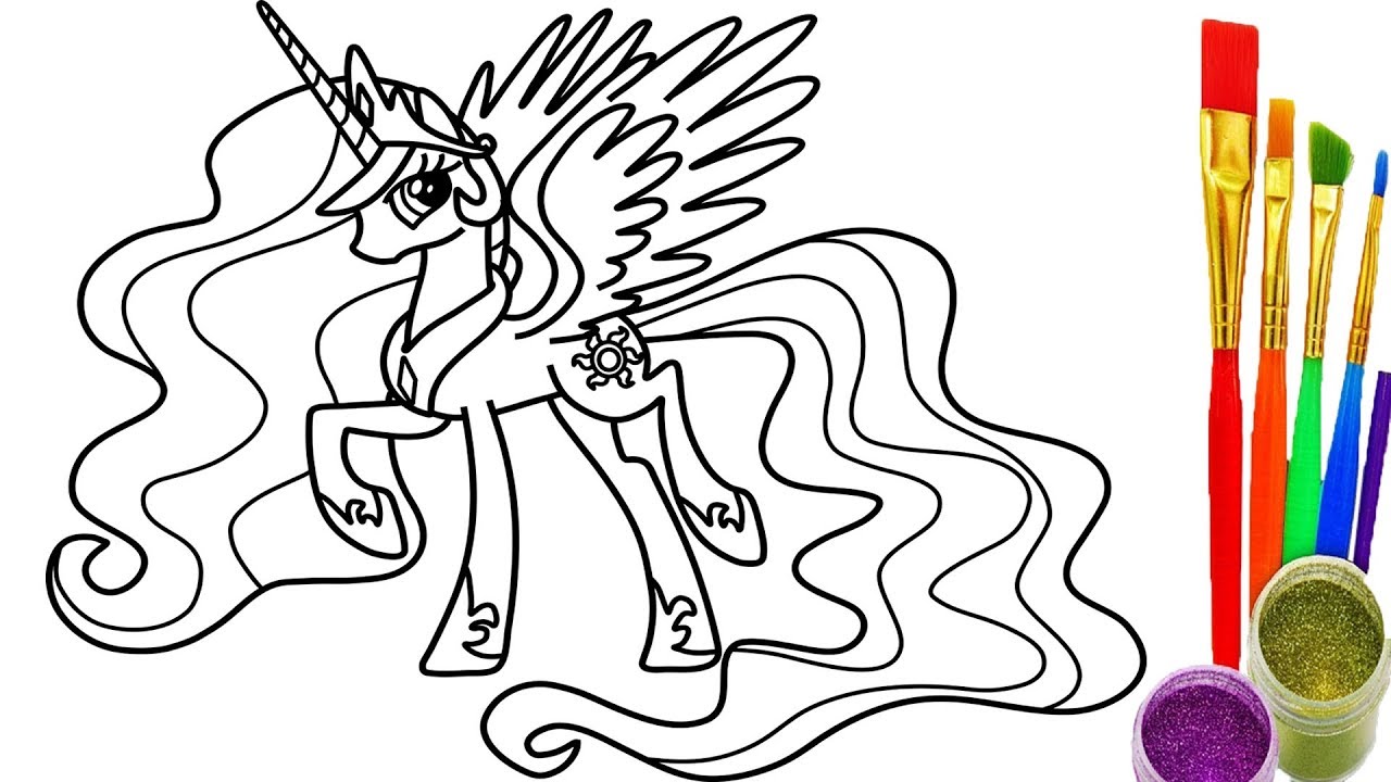 1280x720 How To Draw Rainbows My Little Pony Coloring Pages Drawing