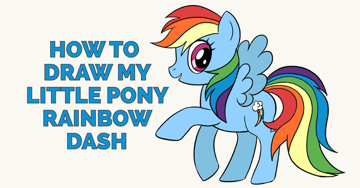 1200x628 How To Draw A My Little Pony