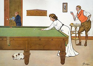 300x214 Pool Hall Drawings Fine Art America