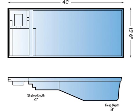 460x387 Icon Fiberglass Pool Line Drawing For The Yard
