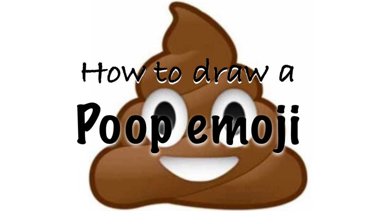 1280x720 Step By Step Poop Emoji Drawing
