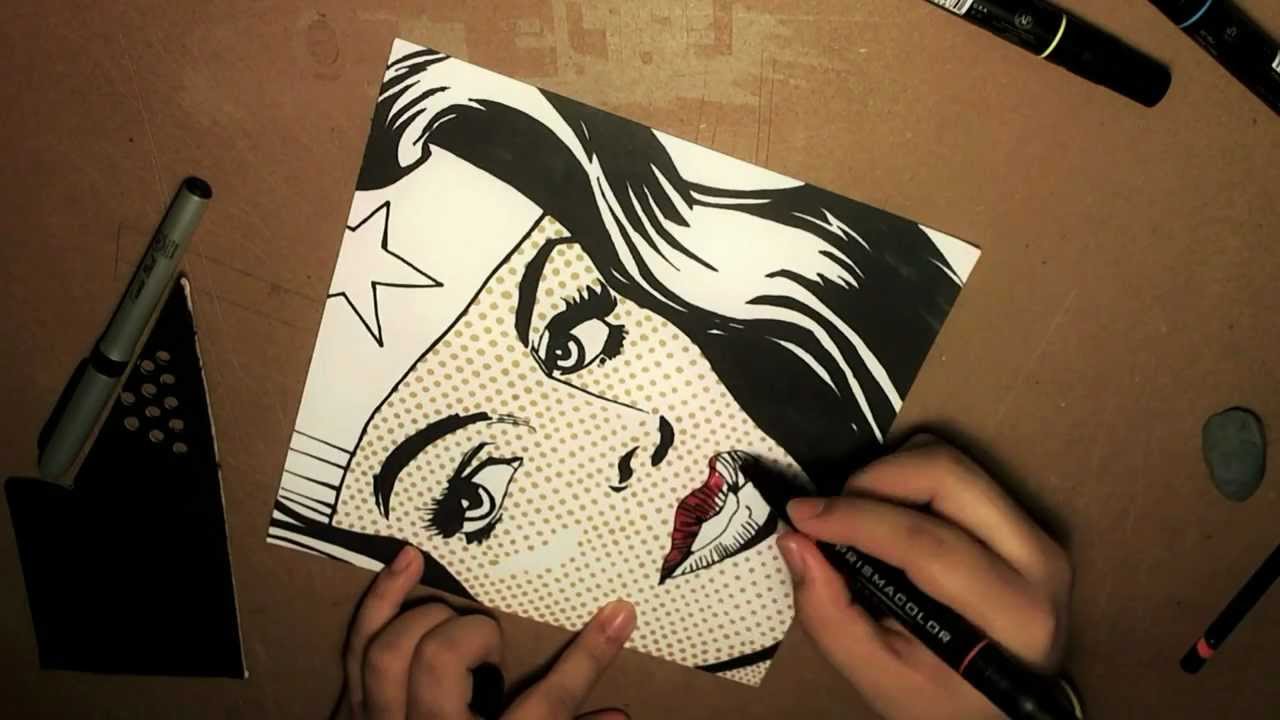 1280x720 Pop Art Drawing
