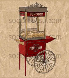 236x268 Popcorn Cart With Seller