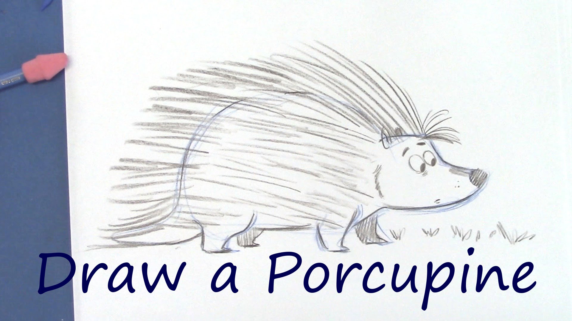 1920x1080 Draw A Cute Porcupine