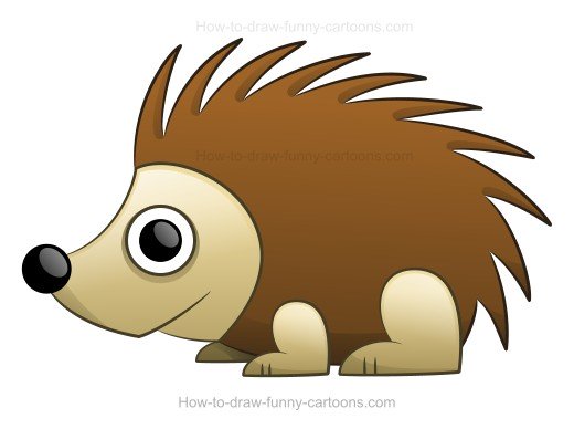 520x388 To Draw A Cartoon Porcupine