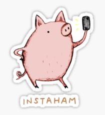 210x230 Pork Drawing Stickers Redbubble