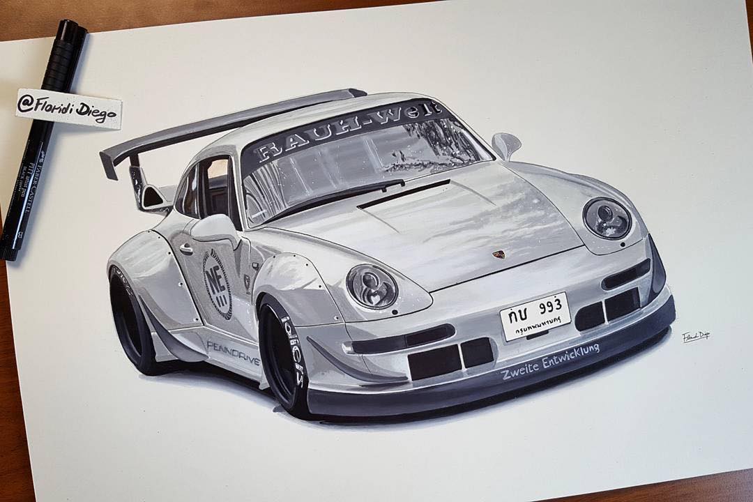 1080x720 Chin's Car @rwbthailand No.1 Drawn By @cardrawingbyflorididiego
