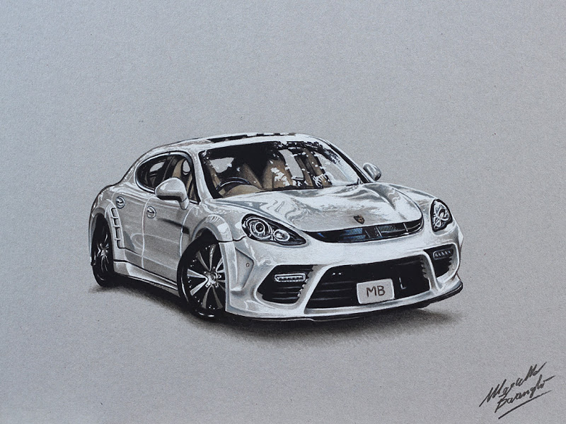 800x600 Porsche Panamera Drawing