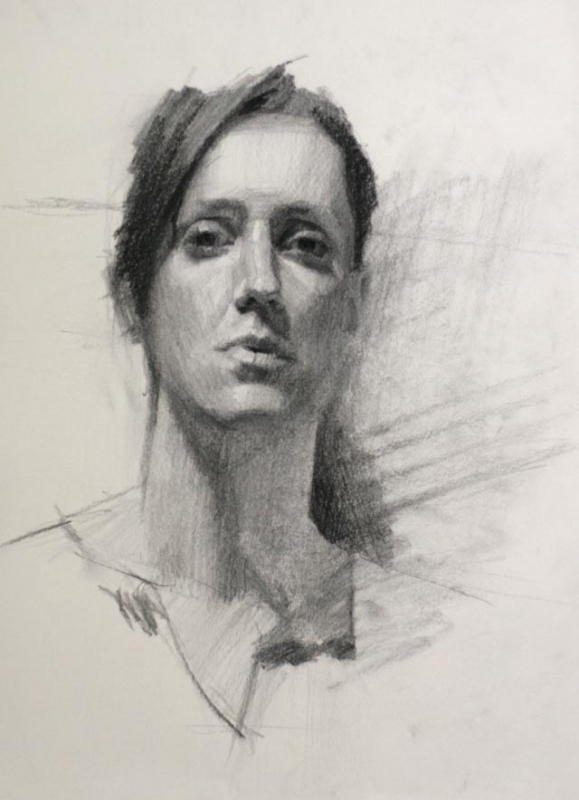 579x800 Portrait Drawing Technique With Charcoal, Louis Smith